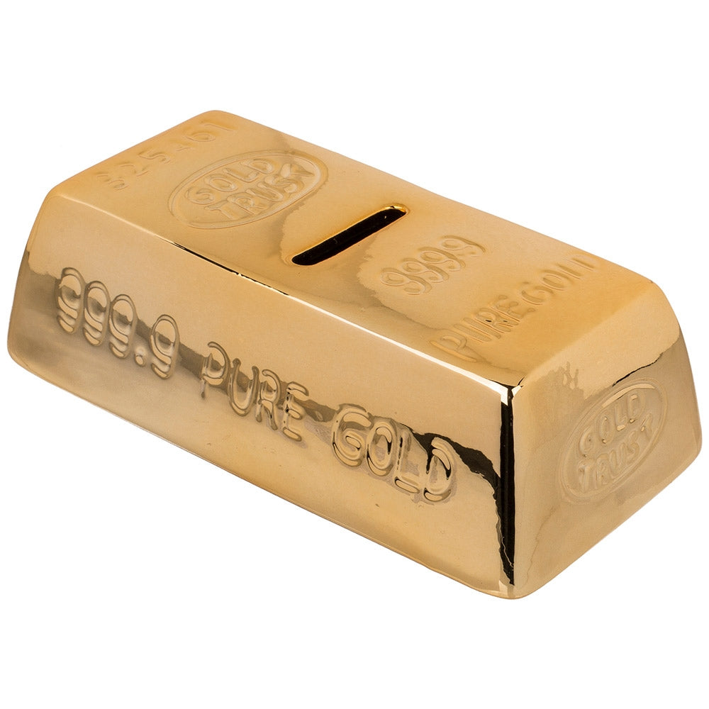Gold Bar Piggy Bank
