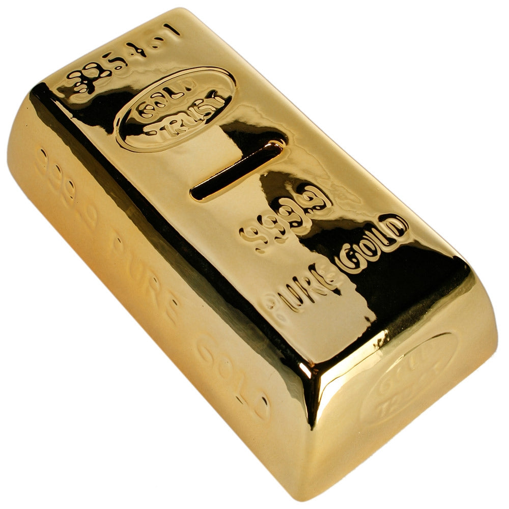 Gold Bar Piggy Bank