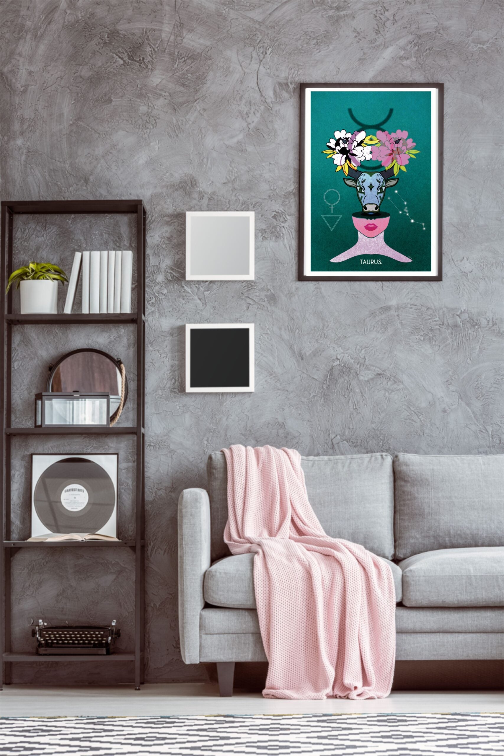 Bull Poster by Ponga