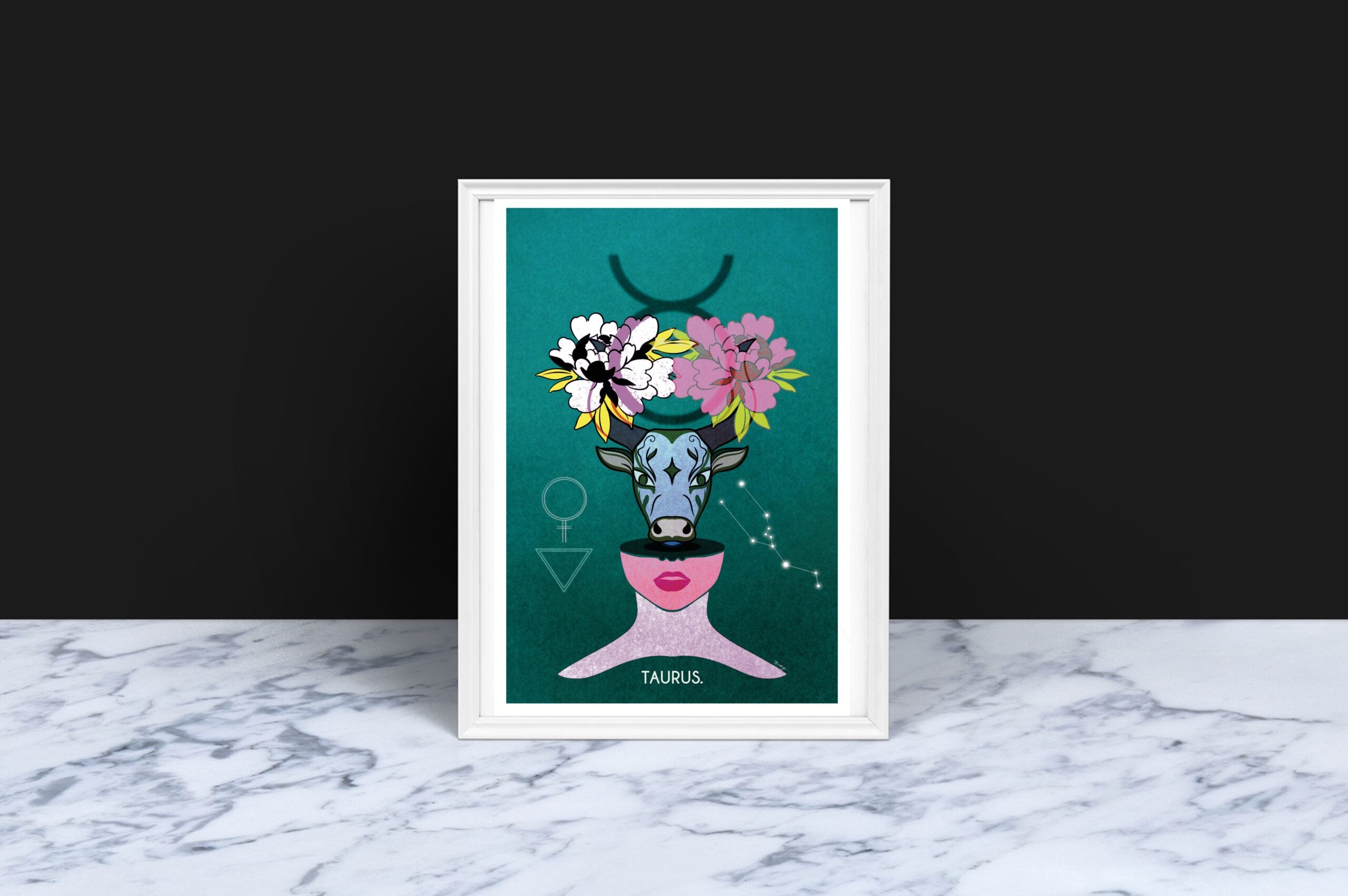 Bull Poster by Ponga